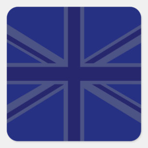 Sticker Carré Bleus pour un drapeau d'Union Jack les Anglais