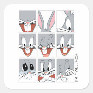 Sticker Carré Blocs d'expression BUGS BUNNY™