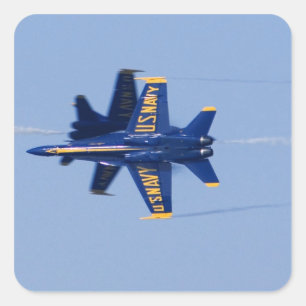 Sticker Carré Blue Angels effectue un passage au bord du couteau