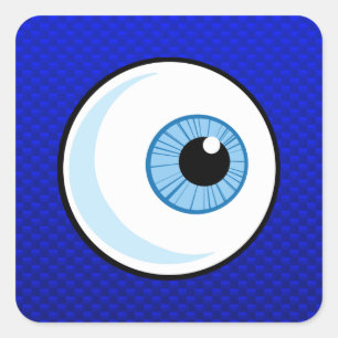 Sticker Carré Blue Eyeball