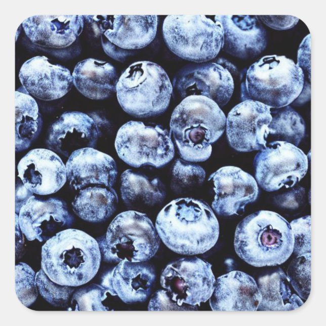 Sticker Carré Blueberries (Devant)