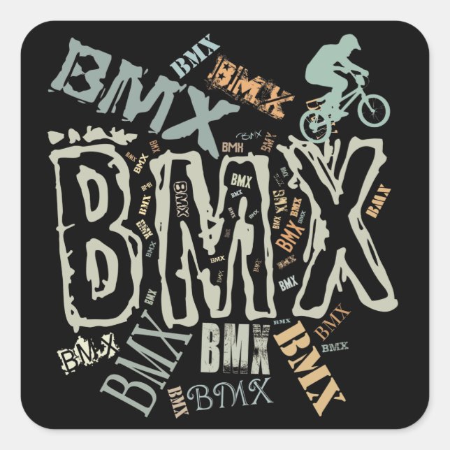 STICKER CARRÉ BMX (Devant)