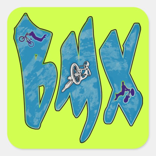 STICKER CARRÉ BMX (Devant)