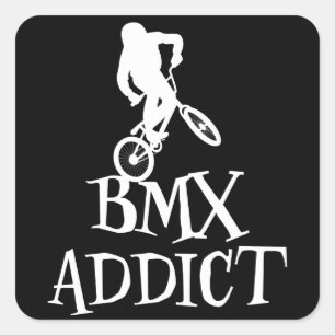 Sticker Carré Bmx Cyclisme Drôle Dire Un Vélo Slogan Cadeau