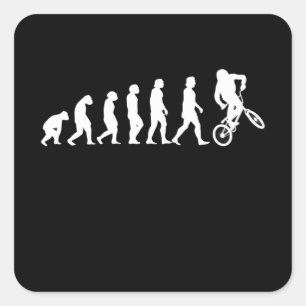 Sticker Carré Bmx Evolution Vélo Vélo Cadeau