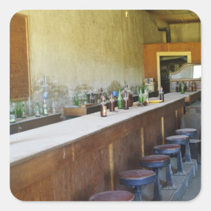 Sticker Carré Bodie State Historic Park, Californie, États-Unis 