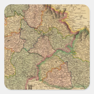 Sticker Carré Bohême, Moravie