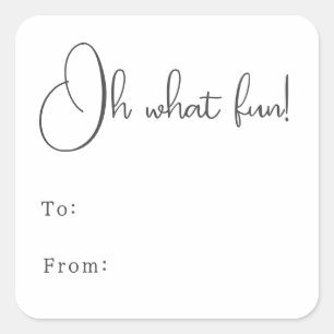 Sticker Carré Boho Moderne Oh Quel Amusant De