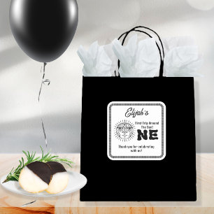 Sticker Carré Boho Premier voyage autour du soleil 1er anniversa