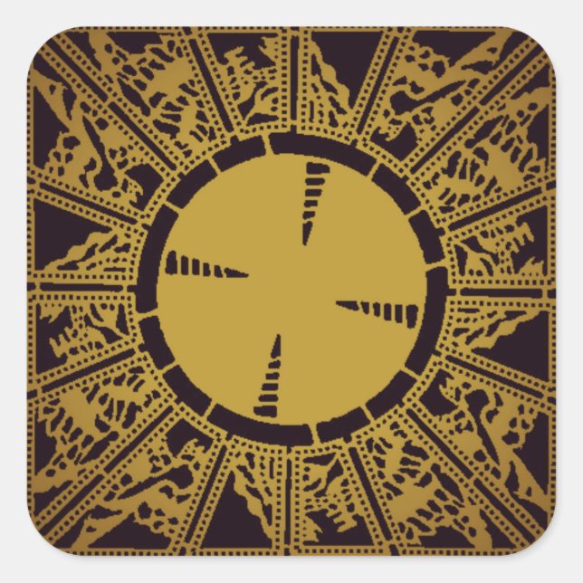 Sticker Carré Boîte de Lemarchand : Configuration de la complain (Devant)