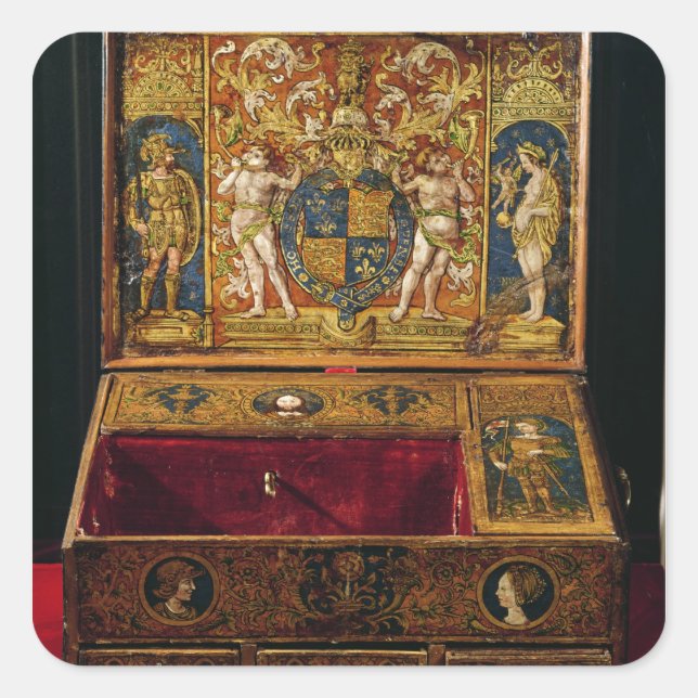 Sticker Carré Boîte d'écriture ou bureau de table (Devant)