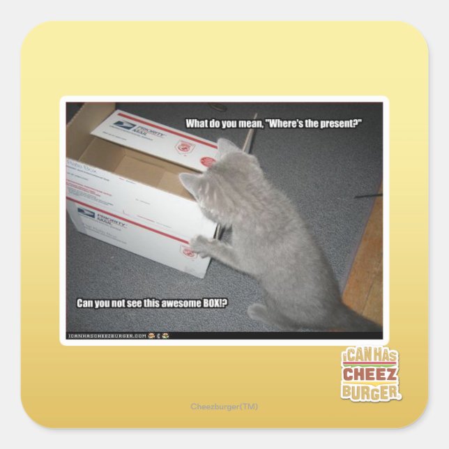 Sticker Carré Boîte géniale (Devant)