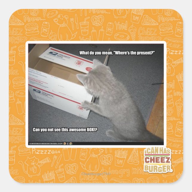 Sticker Carré Boîte géniale (Devant)