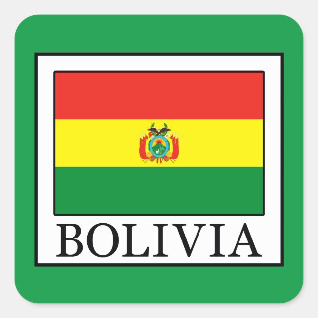 Sticker Carré Bolivie (Devant)