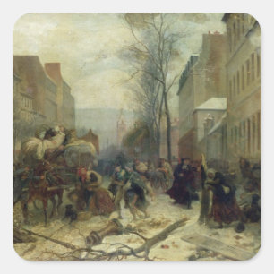 Sticker Carré Bombardement de Paris en 1871