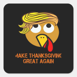 Sticker Carré Bon thanksgiving