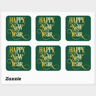 Sticker Carré Bonne année