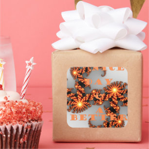 Sticker Carré Bonne journée et meilleure nuit