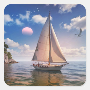 Sticker Carré Bonne navigation