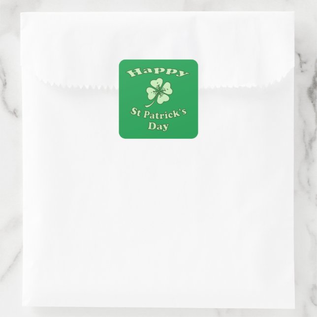 Sticker Carré Bonne Saint Patrick (Sac)