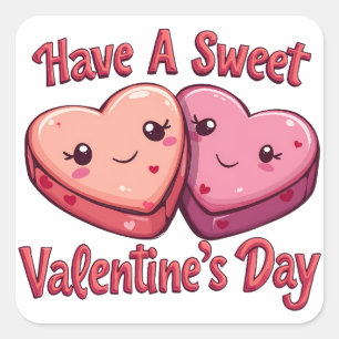 Sticker Carré Bonne Saint Valentin