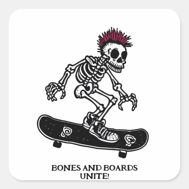 STICKER CARRÉ "BONNES ET PLANCHES" (Devant)
