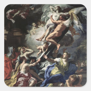 Sticker Carré Boreas enlevant Oreithyia