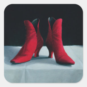 Sticker Carré Bottes rouges 1995