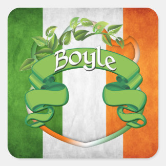 Sticker Carré Bouclier irlandais Boyle
