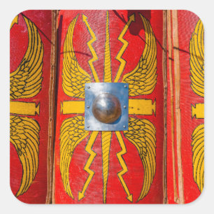 Sticker Carré Bouclier militaire romain - Scutum