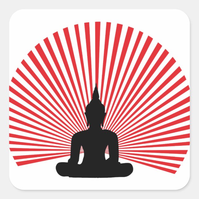 Sticker Carré Bouddha tha (Devant)