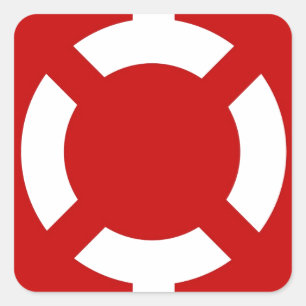 Sticker Carré Bouée