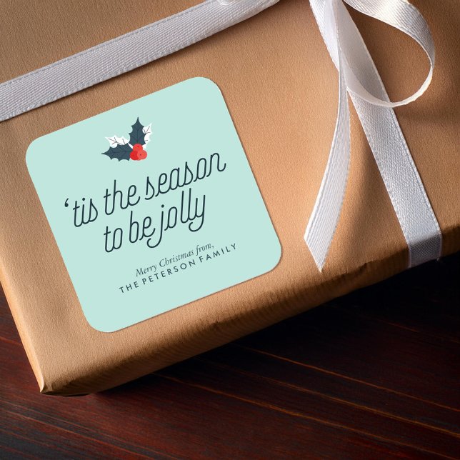 Sticker Carré Boughs de Holly (Créateur téléchargé)