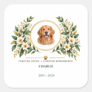 Sticker Carré Bougie commémorative pour animal de compagnie pers
