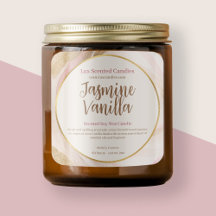 Bougies parfumées Neutre rose Bruxelles Gold Chic