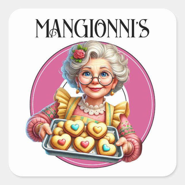 Sticker Carré Boulangerie (Devant)