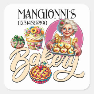 Sticker Carré Boulangerie