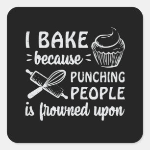 Sticker Carré Boulangerie boulangerie Bake Pain Cuisine Gâteau I