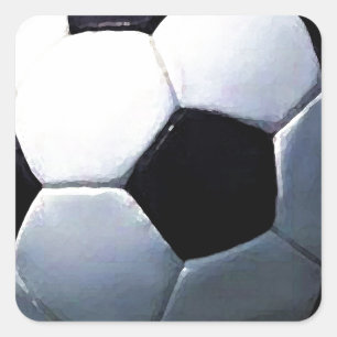 Sticker Carré Boule de football