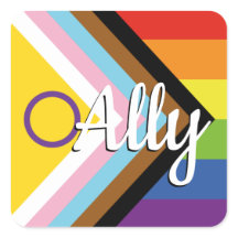 Bouton arc-en-ciel de la Fierté de Progrès Interse