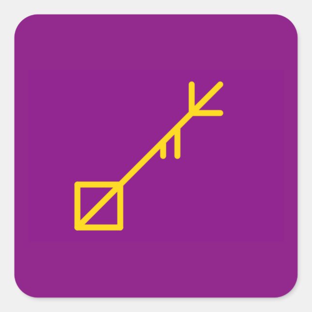 Sticker Carré Bouton rond, petit, 1¼ pouces Isle of Sessrumnir (Devant)