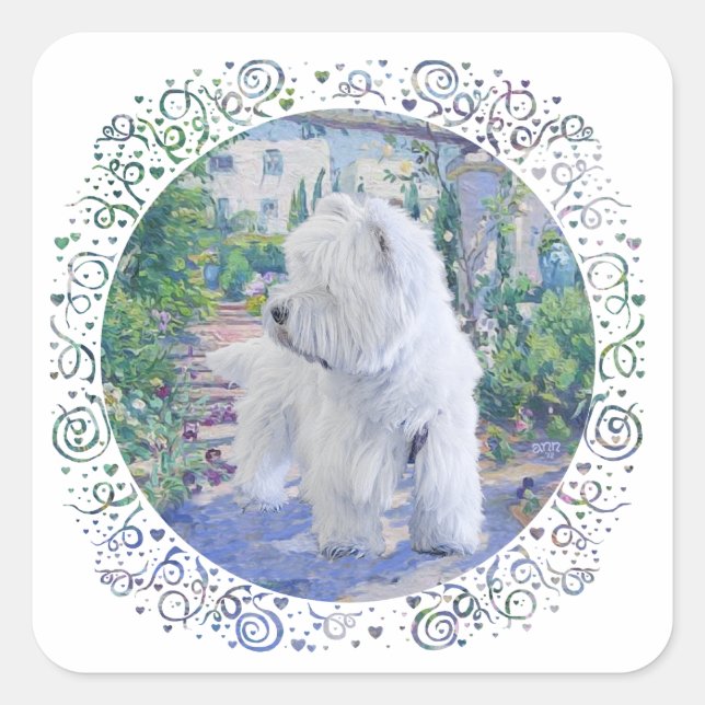 Sticker Carré Bower Springtime (Devant)