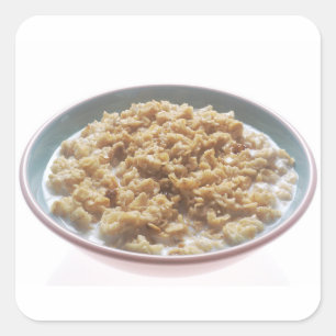 Sticker Carré Bowl of Oatmeal