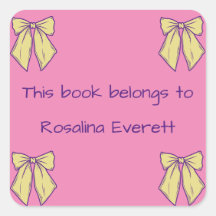 Bows Jaunes et roses mignonnes Filles Noms Enfants