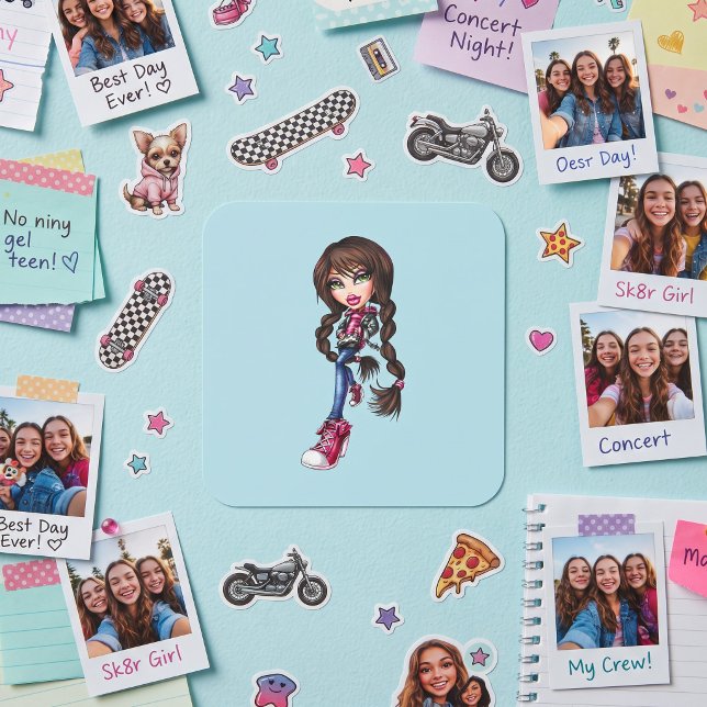 Sticker Carré Bratz (Créateur téléchargé)