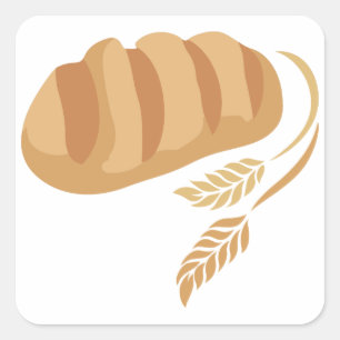 Sticker Carré Bread et Wheat