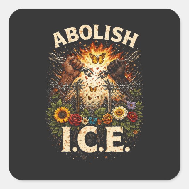 Sticker Carré Break the Chains (Devant)