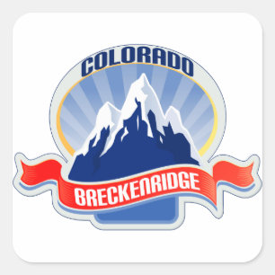 Sticker Carré Breckenridge le Colorado