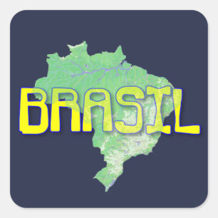 Sticker Carré Brésil