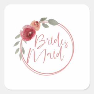 Sticker Carré Bridesmaid